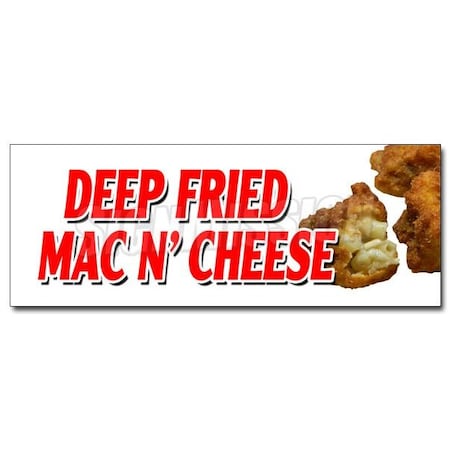 Signmission DEEP FRIED MAC N CHEESE DECAL sticker macaroni and cheese baked hot, D-12 Deep Fried Mac N Cheese D-12 Deep Fried Mac N Cheese
